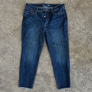 Old Navy High Waisted Button Fly OG Straight Ankle Jeans